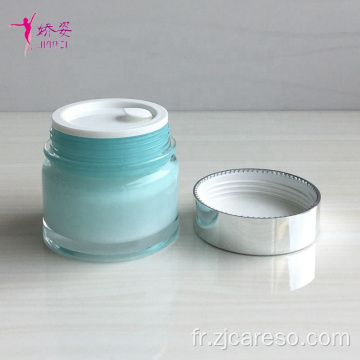Pot de crème en plastique d&#39;emballage cosmétique acrylique de nouvelle conception